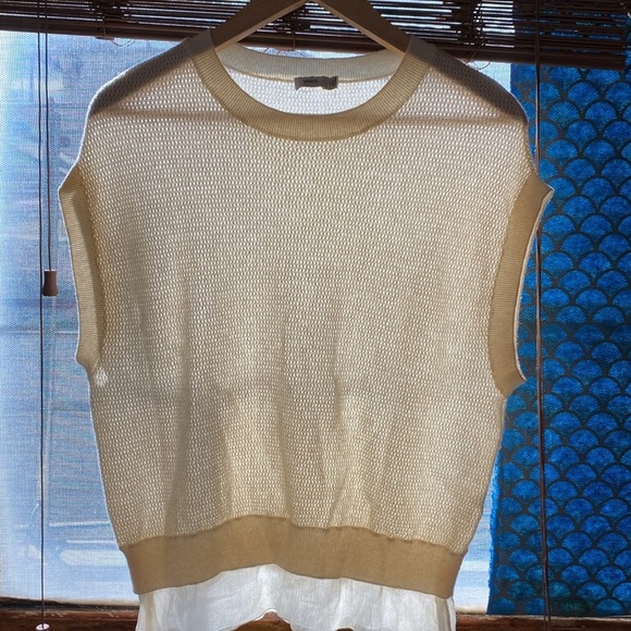 Vince Cap Sleeve cashmere & Silk Trimmed Sweater
XXS F3840 - Picture 1 of 9